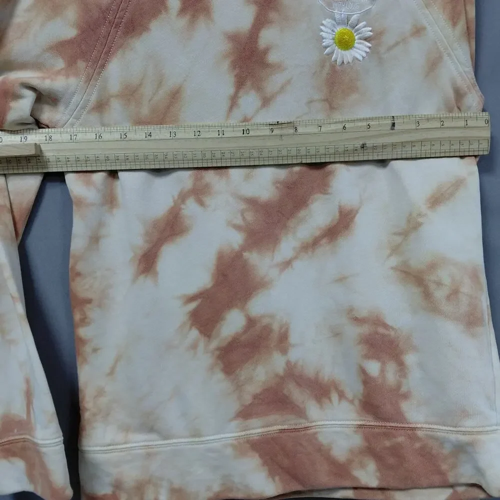 Nike Tie Dye Brown Sweatshirt Long Sleeve Crew Neck Men Size XL